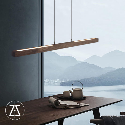 Zeibeck Up&Down Wood 4x8cm WI-FI Controlled Single Color Pendant Lighting