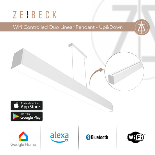 Zeibeck 80cm UP&DOWN WI-FI Controlled DUO Linear Pendant