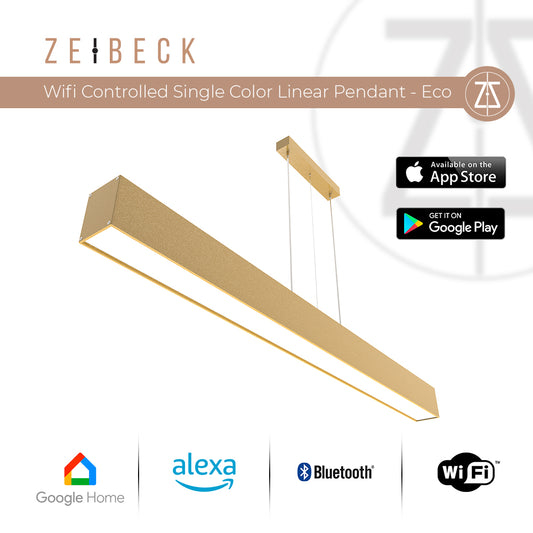 Zeibeck 200cm ECO WI-FI Controlled Single Color Linear Pendant