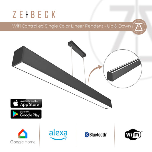 Zeibeck 40cm UP&DOWN WI-FI Controlled Single Color Linear Pendant