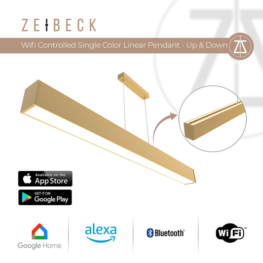 Zeibeck 120cm UP&DOWN WI-FI Controlled Single Color Linear Pendant