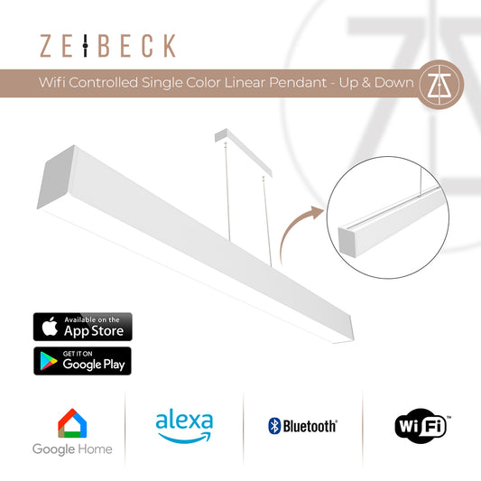 Zeibeck 160cm UP&DOWN WI-FI Controlled Single Color Linear Pendant