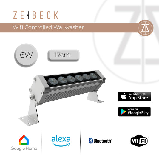 Zeibeck Wifi Controlled 17cm 6W Wallwasher