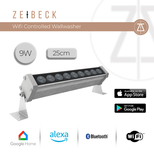 Zeibeck Wifi Controlled 25cm 9W Wallwasher