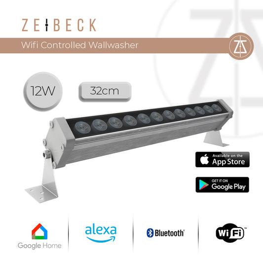 Zeibeck Wifi Controlled 32cm 12W Wallwasher